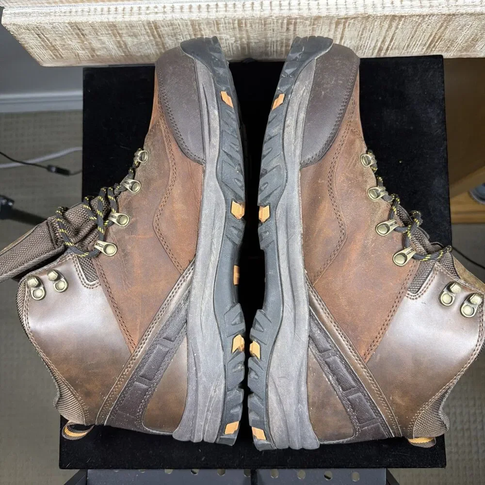 Skechers Men's Relment Pelmo Waterproof Hiking Boots Brown Suede